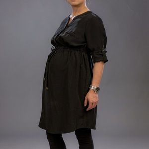 Black maternity dress from A Pea in the Pod